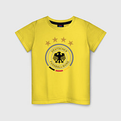 Футболка хлопковая детская Deutscher Fussball-Bund, цвет: желтый