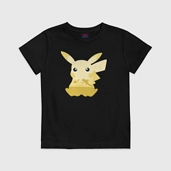 Футболка хлопковая детская Pikachu Shadow, цвет: черный