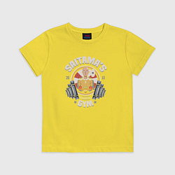Футболка хлопковая детская Saitama's Gym, цвет: желтый