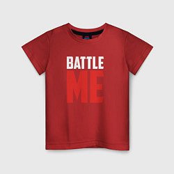 Футболка хлопковая детская Battle Me, цвет: красный