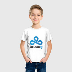 Футболка хлопковая детская Cloud9, цвет: белый — фото 2