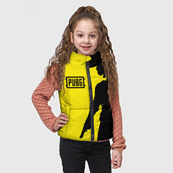 Детский жилет PUBG: Yellow Shadow, цвет: 3D-черный — фото 2