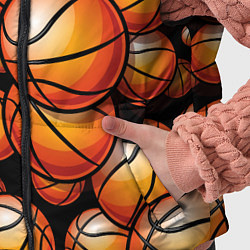 Детский жилет Баскетбольные яркие мячи, цвет: 3D-черный — фото 2