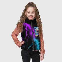 Детский жилет Brawl Stars LEON SHARK, цвет: 3D-черный — фото 2