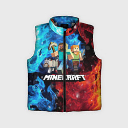Детский жилет Minecraft Майнкрафт, цвет: 3D-светло-серый