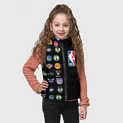 Детский жилет NBA Team Logos 2, цвет: 3D-черный — фото 2