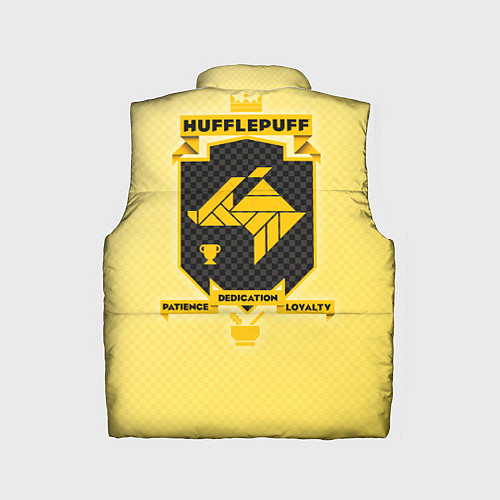 Детский жилет Hufflepuff / 3D-Светло-серый – фото 2