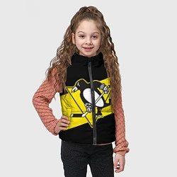 Детский жилет Питтсбург Пингвинз, цвет: 3D-светло-серый — фото 2
