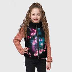 Детский жилет Лиса с гирляндой, цвет: 3D-черный — фото 2