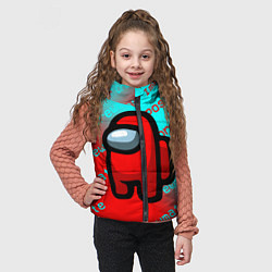 Детский жилет AMONG US - ImpostorCrewmate, цвет: 3D-черный — фото 2