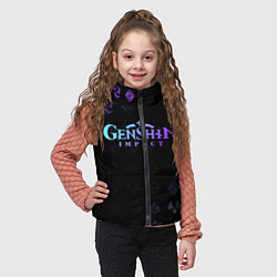 Детский жилет GENSHIN IMPACT, цвет: 3D-черный — фото 2