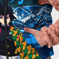 Детский жилет Гию Томиока Кокушибо Kimetsu no Yaiba, цвет: 3D-черный — фото 2