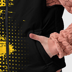 Детский жилет ЧЕРНО ЖЕЛТЫЙ ГРАНЖ GRUNGE Z, цвет: 3D-светло-серый — фото 2