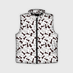 Детский жилет Шахматные Фигуры, цвет: 3D-черный