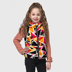 Детский жилет Разноцветные треугольники, цвет: 3D-светло-серый — фото 2