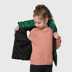 Детский жилет Абстрактный зелено-черный узор, цвет: 3D-черный — фото 2
