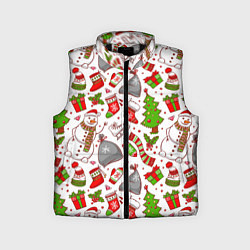 Детский жилет Новый Год!, цвет: 3D-черный