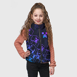 Детский жилет Minecraft CREEPER NEON, цвет: 3D-светло-серый — фото 2