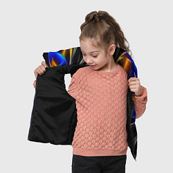 Детский жилет Neon vanguard pattern Fashion 2023, цвет: 3D-черный — фото 2