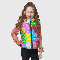 Детский жилет Мармеладные мишки разноцветные, цвет: 3D-черный — фото 2