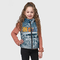 Детский жилет IN COLD horizontal logo with ice, цвет: 3D-светло-серый — фото 2