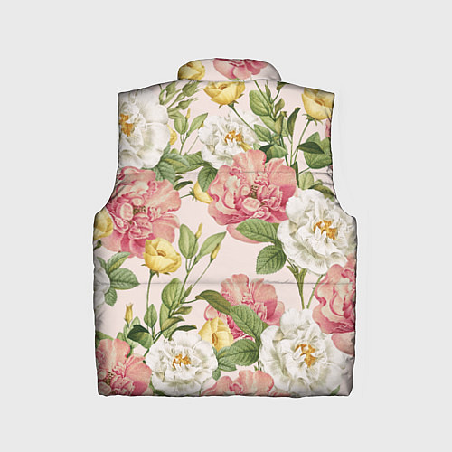 Детский жилет Цветы Английские Розы / 3D-Светло-серый – фото 2