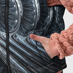 Детский жилет Фрактальный абстрактный паттерн Броня Fractal Abst, цвет: 3D-красный — фото 2