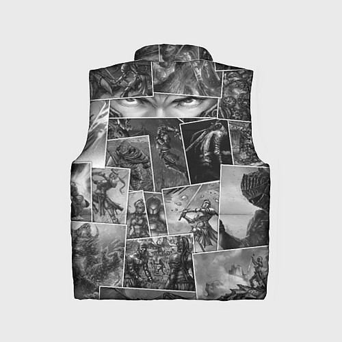 Детский жилет Тёмные души комикс / 3D-Светло-серый – фото 2