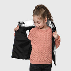 Детский жилет Black clover чёрный клевер вертикальная надпись, цвет: 3D-черный — фото 2