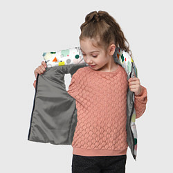 Детский жилет MULTICOLORED GEOMETRIC SHAPES, цвет: 3D-светло-серый — фото 2