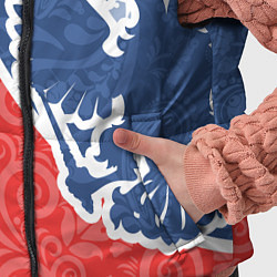 Детский жилет ГЕРБ РОССИИ С УЗОРАМИ, цвет: 3D-черный — фото 2