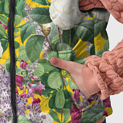 Детский жилет Цветы Сирень и Белые Бегонии, цвет: 3D-черный — фото 2