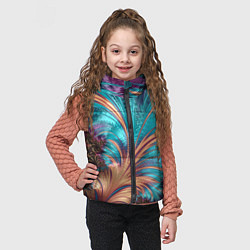 Детский жилет Floral composition Цветочная композиция, цвет: 3D-светло-серый — фото 2