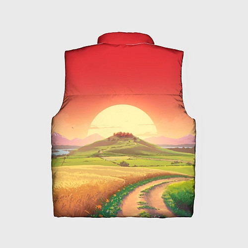 Детский жилет Дорога к солнцу / 3D-Светло-серый – фото 2