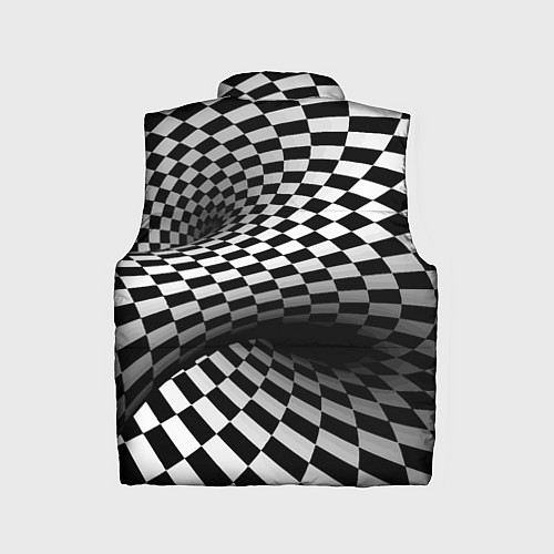 Детский жилет Геометрическая объёмная композиция Авангард / 3D-Светло-серый – фото 2