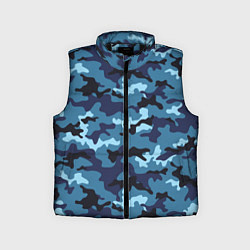 Детский жилет Камуфляж Тёмно-Синий Camouflage Dark-Blue