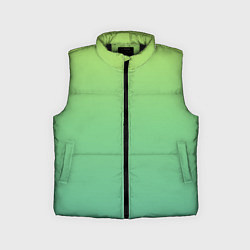 Детский жилет Shades of Green GRADIENT, цвет: 3D-черный