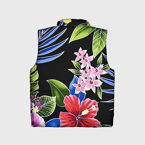 Детский жилет Floral vanguard composition Летняя ночь Fashion tr / 3D-Светло-серый – фото 2
