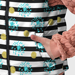 Детский жилет Полосатый модный праздничный узор, цвет: 3D-черный — фото 2