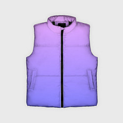 Детский жилет PINK-PURPLE GRADIENT ГРАДИЕНТ РОЗОВО-ФИОЛЕТОВЫЙ, цвет: 3D-черный