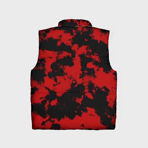 Детский жилет Черно-красная абстракция / 3D-Светло-серый – фото 2
