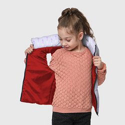 Детский жилет Нежная лаванда паттерн, цвет: 3D-красный — фото 2