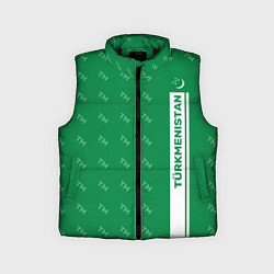 Детский жилет Turkmenistan TM Турменистан, цвет: 3D-черный