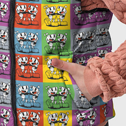 Детский жилет Игра Сuphead, цвет: 3D-черный — фото 2