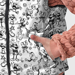 Детский жилет Паттерн Cuphead the delicious last course, цвет: 3D-черный — фото 2