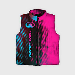 Детский жилет Great Wall Neon Gradient FS, цвет: 3D-черный