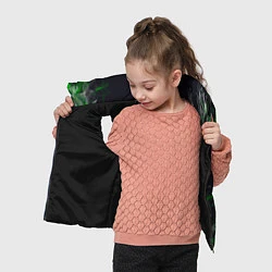 Детский жилет Pubg - зелёное пламя, цвет: 3D-черный — фото 2