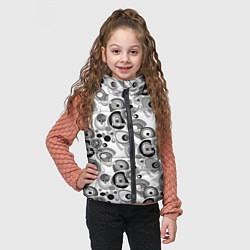 Детский жилет Black and white sport pattern, цвет: 3D-красный — фото 2