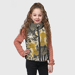 Детский жилет Жирафы в тропиках, цвет: 3D-черный — фото 2