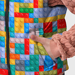 Детский жилет Конструктор мозаика, цвет: 3D-светло-серый — фото 2